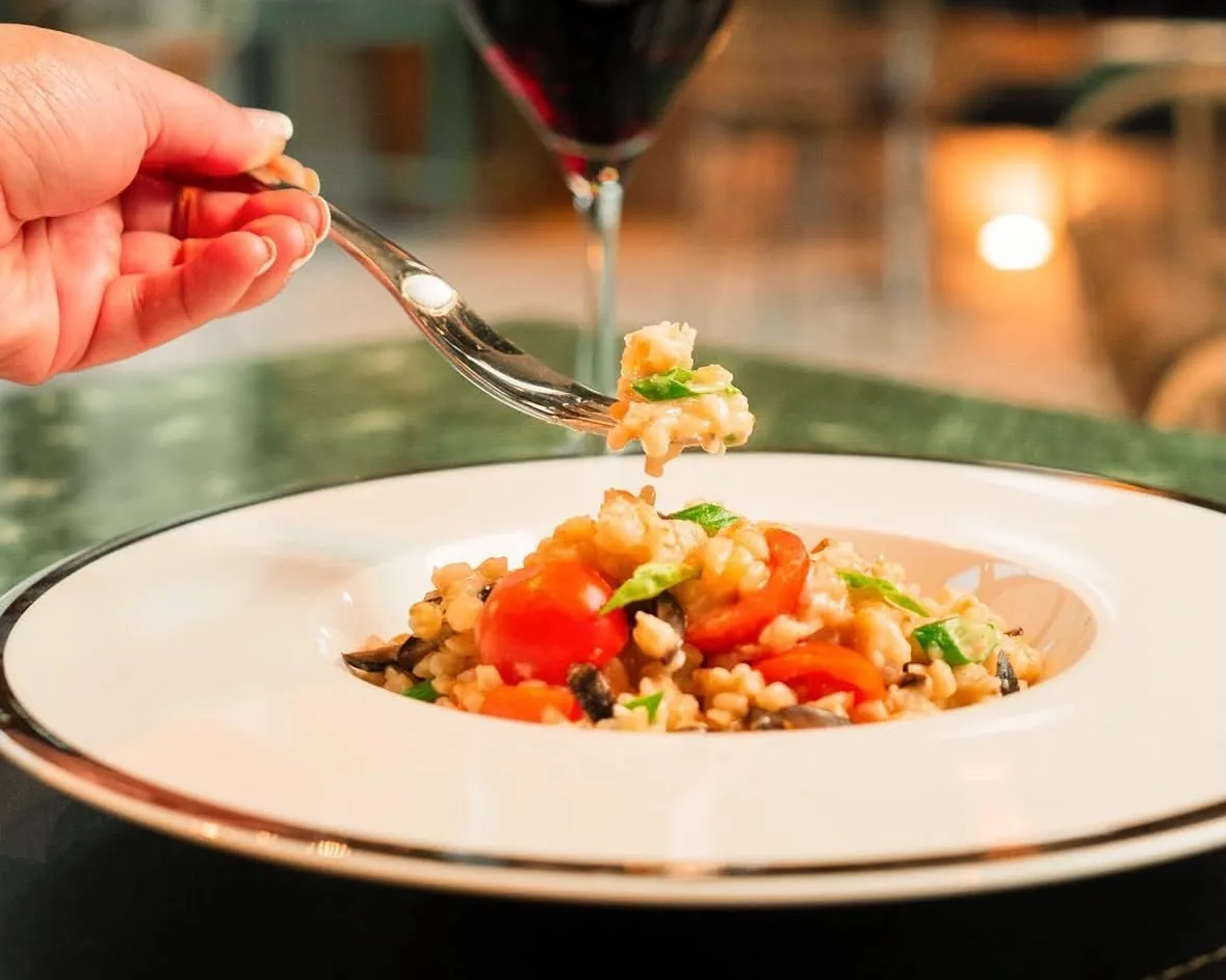 Risotto con tomates cherry